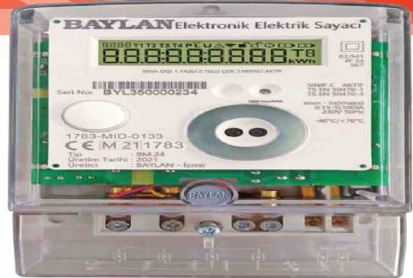 BM.24 Monofaze Aktif Elektronik Elektrik Sayacı